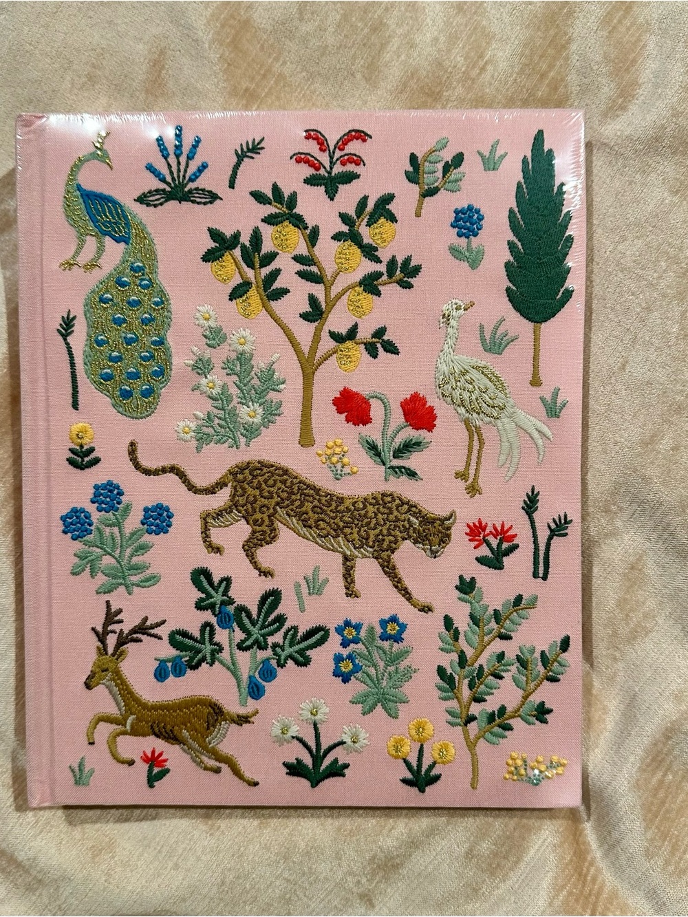 Rifle Paper Menagerie Embroidered Sketchbook - Still Wrapped 10.25x8.25 Journal